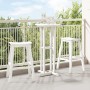 Conjunto de Bar de Jardín  3 Piezas Blanco HDPE, Mesa de Bar  Blanca 55x55x107 cm HDPE, Taburetes de Bar  2 pcs Blancos HDPE | Foro24.es | Tu tienda online para hogar, jardín y más Foro24.es