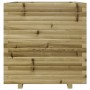 Jardinera madera de pino impregnada 70x70x72,5 cm en Macetas y jardineras | Comprar online en Foru.es