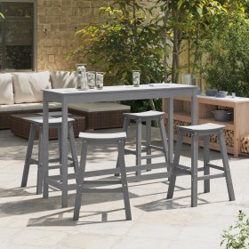 Comprar Taburetes de Bar 6 pcs Gris Claro HDPE