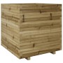 Jardinera madera de pino impregnada 70x70x72,5 cm en Macetas y jardineras | Comprar online en Foru.es