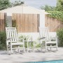 Sillas Mecedoras  2 pcs Blancas 70x92x107.5 cm HDPE, Silla Mecedora  Blanca 70x92x108 cm HDPE | Foro24.es | Tu tienda online para hogar, jardín y más Foro24.es