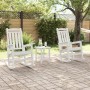 Sillas Mecedoras  2 pcs Blancas 70x92x107.5 cm HDPE, Silla Mecedora  Blanca 70x92x108 cm HDPE | Foro24.es | Tu tienda online para hogar, jardín y más Foro24.es