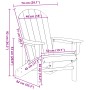 Sillas Adirondack  2 pcs Blanco 74x82x90 cm HDPE, Silla Adirondack  Blanca 74x82x91 cm HDPE | Foro24.es | Tu tienda online para hogar, jardín y más Foro24.es