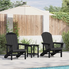 Comprar Sillas Adirondack 2 pcs Negra 74x82x90 cm