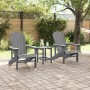 Sillas Adirondack  2 pcs Gris Claro 74x82x90 cm HDPE, Silla Adirondack  Gris Claro 74x82x91 cm HDPE | Foro24.es | Tu tienda online para hogar, jardín y más Foro24.es