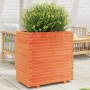 Jardinera madera maciza de pino marrón cera 70x40x72,5 cm en Macetas y jardineras | Comprar online en Foru.es