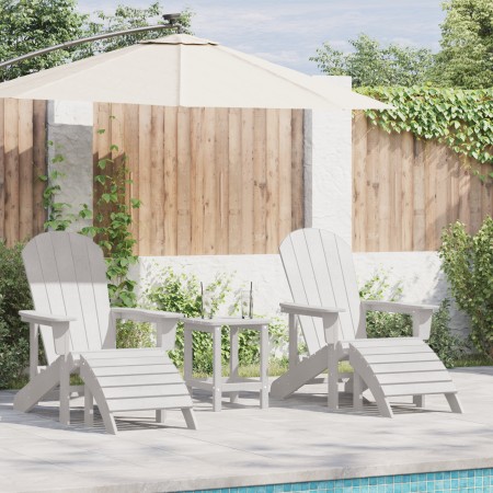 Sillas Adirondack  con Reposapiés 2 pcs Blanco HDPE, Silla Adirondack  con Reposapiés Blanco HDPE | Foro24.es | Tu tienda online para hogar, jardín y más Foro24.es