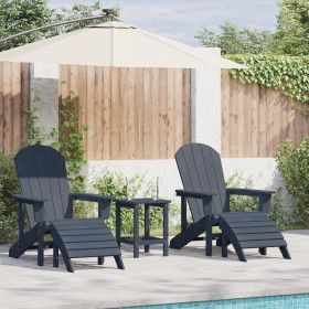 Comprar Sillas Adirondack de con reposapiés 2 pcs