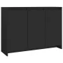 Aparador de madera contrachapada negro 102x33x75 cm de vidaXL, Aparadores - Ref: Foro24-809774, Precio: 86,78 €, Descuento: %