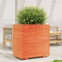 Jardinera madera maciza de pino marrón cera 70x40x72,5 cm en Macetas y jardineras | Comprar online en Foru.es