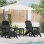 Sillas Adirondack  con Reposapiés 2 pcs Negro HDPE, Silla Adirondack  con Reposapiés Negro HDPE | Foro24.es | Tu tienda online para hogar, jardín y más Foro24.es