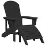 Sillas Adirondack  con Reposapiés 2 pcs Negro HDPE, Silla Adirondack  con Reposapiés Negro HDPE | Foro24.es | Tu tienda online para hogar, jardín y más Foro24.es