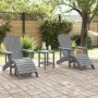 Sillas Adirondack de  con Reposapiés 2 pcs Gris Claro HDPE, Silla Adirondack de  con Reposapiés Gris Claro HDPE | Foro24.es | Tu tienda online para hogar, jardín y más Foro24.es