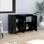 Aparador de madera contrachapada negro 102x33x75 cm de vidaXL, Aparadores - Ref: Foro24-809774, Precio: 86,78 €, Descuento: %