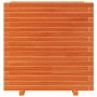 Jardinera madera maciza de pino marrón cera 70x40x72,5 cm en Macetas y jardineras | Comprar online en Foru.es