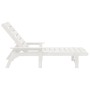 Tumbonas 2 pcs Blancas 162x53x98.5 cm HDPE,  Tumbona Blanca 53x162x98.5 cm HDPE | Foro24.es | Tu tienda online para hogar, jardín y más Foro24.es