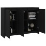 Aparador de madera contrachapada negro 102x33x75 cm de vidaXL, Aparadores - Ref: Foro24-809774, Precio: 95,25 €, Descuento: %