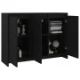 Aparador de madera contrachapada negro 102x33x75 cm de vidaXL, Aparadores - Ref: Foro24-809774, Precio: 86,78 €, Descuento: %