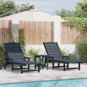 Comprar Tumbonas 2 pcs Azul Marino 162x53x98.5 cm