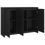 Aparador de madera contrachapada negro 102x33x75 cm de vidaXL, Aparadores - Ref: Foro24-809774, Precio: 86,78 €, Descuento: %