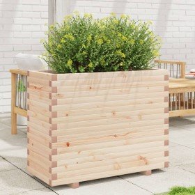 Jardinera madera maciza de pino 90x40x72,5 cm en Macetas y jardineras | Comprar online en Foru.es