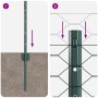 Postes para Cerca  5 pcs U-Channel Verde 120 cm Acero, Cerca Hexagonal  Verde 0.6x10 m Acero | Foro24.es | Tu tienda online para hogar, jardín y más Foro24.es