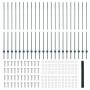 Postes de Cerca 11 pcs U-Channel Verde 160 cm Acero, Cerca Hexagonal Verde 1.6x50 m Acero de , Postes de cerca - Ref: Foro24-...
