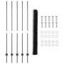 Postes de Valla  10 pcs U-Channel Gris 160 cm Acero, Valla Hexagonal  Gris 1.6x10 m Acero | Foro24.es | Tu tienda online para hogar, jardín y más Foro24.es