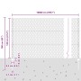 Postes para Valla  22 pcs U-Channel Gris 120 cm Acero, Valla Hexagonal  Gris 1.2x100 m Acero | Foro24.es | Tu tienda online para hogar, jardín y más Foro24.es