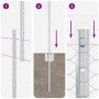Postes de Cerca 10 pcs U-Channel 160 cm Acero Galvanizado,  Cerca Hexagonal 1.6x10 m Acero Galvanizado | Foro24.es | Tu tienda online para hogar, jardín y más Foro24.es