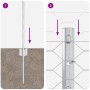Postes de cerca 11 pcs U-Channel 80 cm de acero galvanizado,  Cerca hexagonal 0.8x50 m de acero galvanizado | Foro24.es | Tu tienda online para hogar, jardín y más Foro24.es