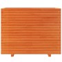 Jardinera madera maciza de pino marrón cera 90x40x72,5 cm en Macetas y jardineras | Comprar online en Foru.es