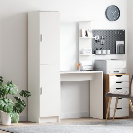 Escritorio con Almacenamiento Blanco Madera Elaborada | Foro24.es | Tu tienda online para hogar, jardín y más Foro24.es