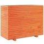 Jardinera madera maciza de pino marrón cera 90x40x72,5 cm en Macetas y jardineras | Comprar online en Foru.es