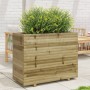 Jardinera madera de pino impregnada 90x40x72,5 cm en Macetas y jardineras | Comprar online en Foru.es