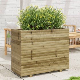 Jardinera madera de pino impregnada 90x40x72,5 cm en Macetas y jardineras | Comprar online en Foru.es