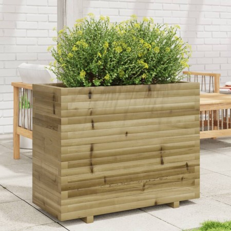 Jardinera madera de pino impregnada 90x40x72,5 cm en Macetas y jardineras | Comprar online en Foru.es