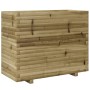 Jardinera madera de pino impregnada 90x40x72,5 cm en Macetas y jardineras | Comprar online en Foru.es