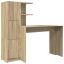 Escritorio con Almacenamiento de Madera Ingenierizada de Sonoma | Foro24.es | Tu tienda online para hogar, jardín y más Foro24.es