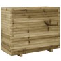Jardinera madera de pino impregnada 90x40x72,5 cm en Macetas y jardineras | Comprar online en Foru.es