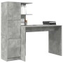 Escritorio con Almacenamiento Gris Concreto Madera Elaborada | Foro24.es | Tu tienda online para hogar, jardín y más Foro24.es