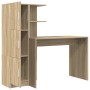 Escritorio con Almacenamiento de Madera Ingenierizada de Sonoma | Foro24.es | Tu tienda online para hogar, jardín y más Foro24.es