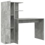 Escritorio con Almacenamiento Gris Concreto Madera Elaborada | Foro24.es | Tu tienda online para hogar, jardín y más Foro24.es