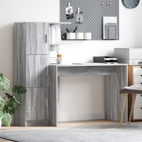 Comprar Escritorio con almacenamiento Gris Sonoma