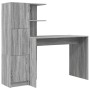 Escritorio con almacenamiento Gris Sonoma Madera Elaborada | Foro24.es | Tu tienda online para hogar, jardín y más Foro24.es