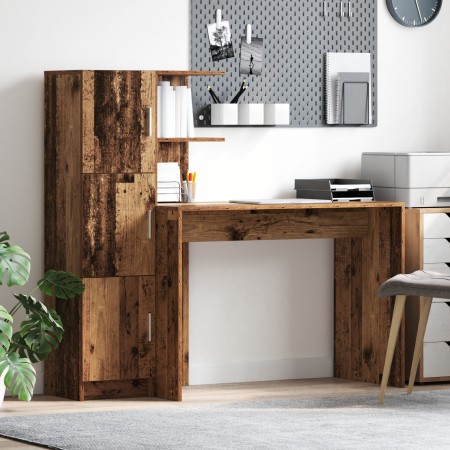 Escritorio con Almacenamiento Madera Reciclada Madera Elaborada | Foro24.es | Tu tienda online para hogar, jardín y más Foro24.es