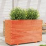 Jardinera madera maciza de pino marrón cera 110x40x72,5 cm en Macetas y jardineras | Comprar online en Foru.es
