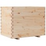 Jardinera madera maciza de pino 90x60x72,5 cm en Macetas y jardineras | Comprar online en Foru.es