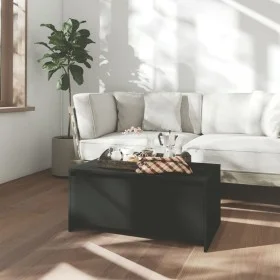 Black engineered wood coffee table 90x50x41.5 cm by vidaXL, Coffee table - Ref: Foro24-809819, Price: 60,75 €, Discount: %