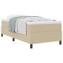 Cama con Base de Caja con Colchón Beige Individual Tela de Corduroy | Foro24.es | Tu tienda online para hogar, jardín y más Foro24.es
